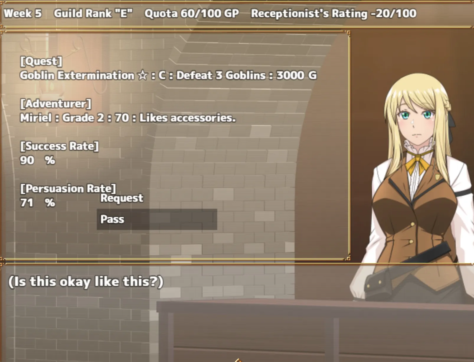 Receptionist at the Bottom Tier Guild screenshot 9